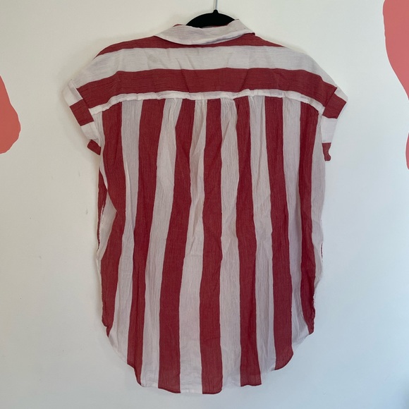 Madewell xs oversized striped button down - Picture 3 of 4